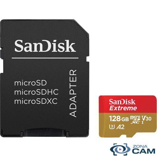 Memoria Sandisk Extreme MicroSD 128Gb A GoPro DSLR