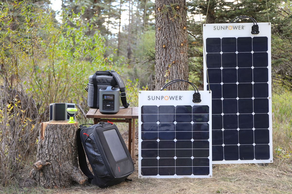 SunPower panel solar 50 watts 12v flexible