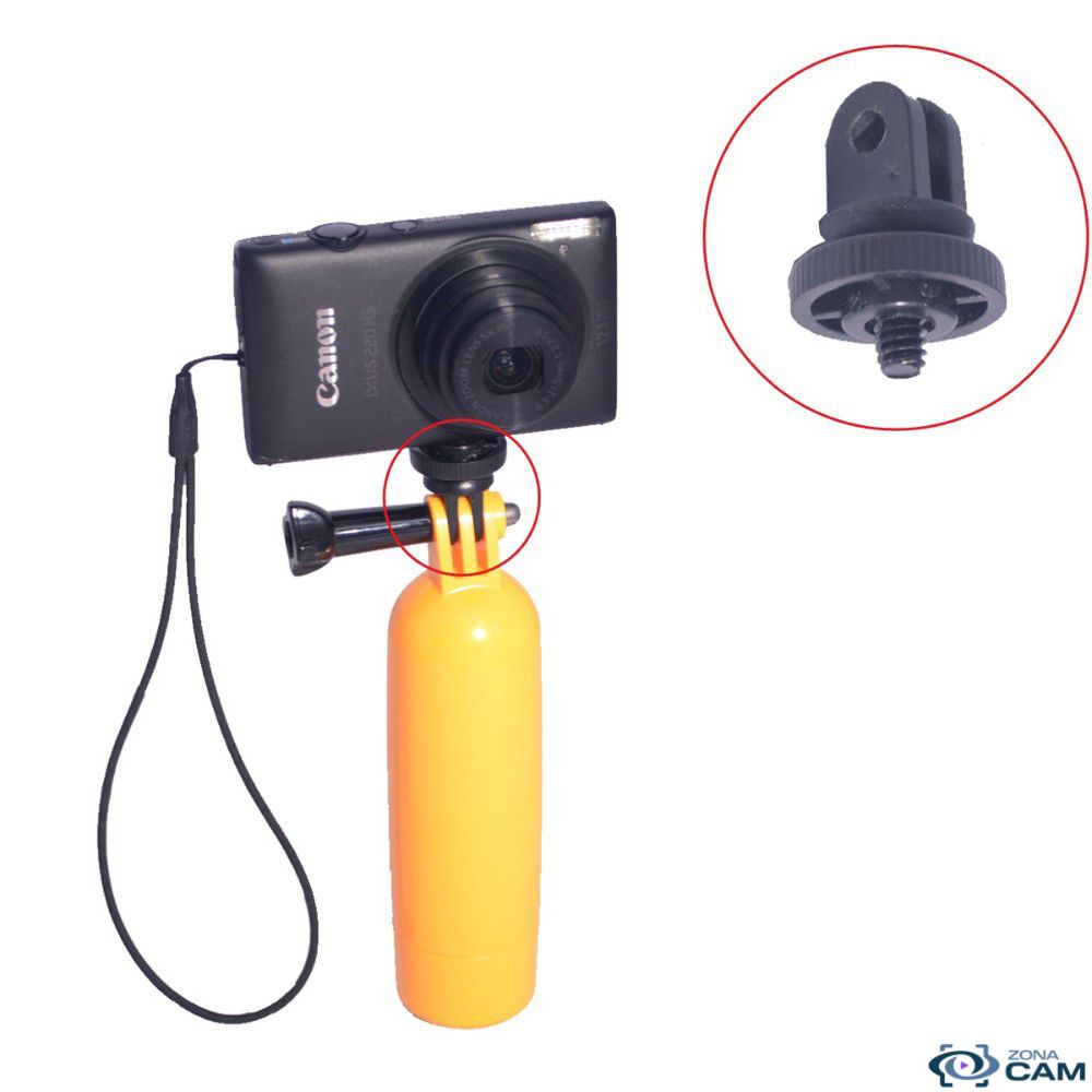 Adaptador convertidor aluminio GoPro Hero rosca