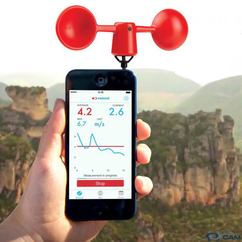 Anemometro Vaavud Mjolnir App Celular Smartphone