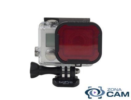 PolarPro Filtro rojo GoPro Hero 4 standard Housing