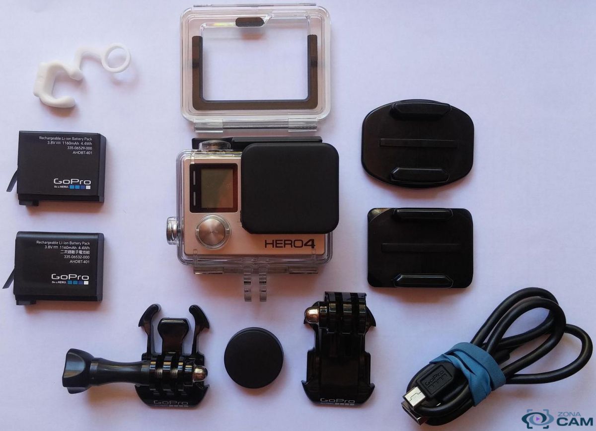 GoPro Hero 4 Black Edition + accesorios -kit usado