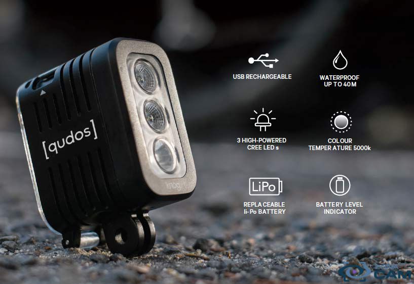 Knog Qudo luz Led bateria recargable usb Ion-Li