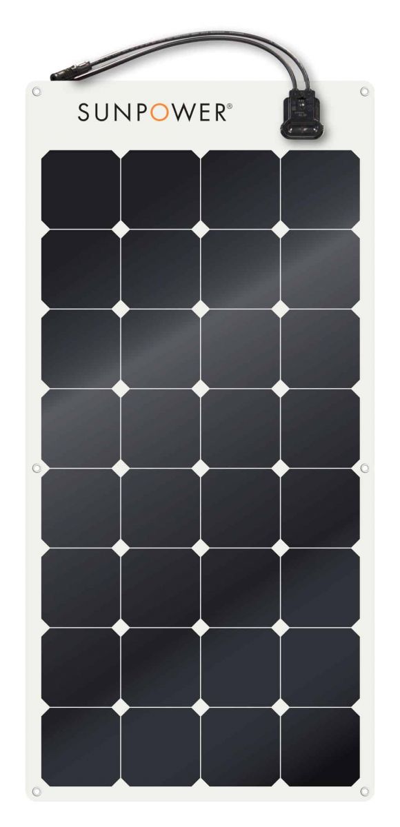 SunPower panel solar 100 watts 12v flexible